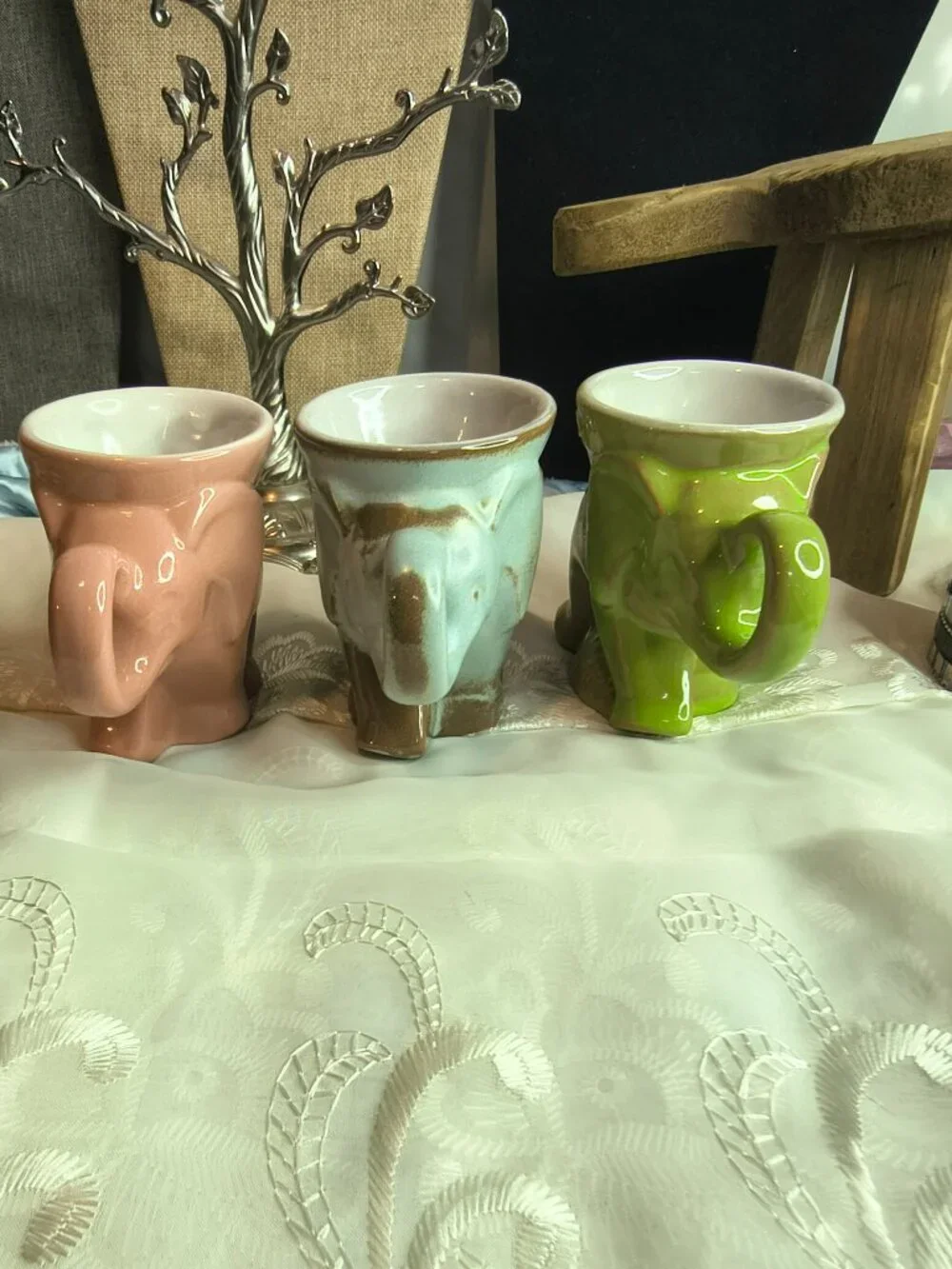 Francoma Set of 3 Republican Elephant Coffee Mugs 1977, 1978, 1981